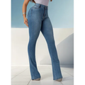 Imagem da oferta Calça Flare Jeans Cintura Alta