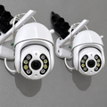Imagem da oferta Kit 2 Câmera Ip Inteligente Wifi Rotativa A8 App Yoosee 360º Cor Branco