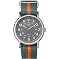 Imagem da oferta Timex Relógio unissex T2N649 Weekender cinzalaranja