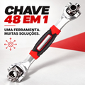 Imagem da oferta Chave Multiuso Coroa do Role 48 Em 1 chave Soquete 360º Chave Grifo Universal Chave Grifo