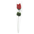 Imagem da oferta Florarte Rosa Artificial Botão Vermelha Aveludada 32cm Flor Realista com Toque Suave para Decoração e Arranjos