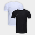 Imagem da oferta Kit Camiseta Diadora Com 2 Peças Masculina - Preto+Branco