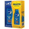 Imagem da oferta Protetor Solar Nivea Ph Fps50 200ml Grátis Protetor Solar Nivea Ph Fps50 100ml