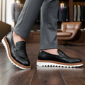 Imagem da oferta Sapato Mocassim Loafer Gugi Tratorado Conforto Premium Leve