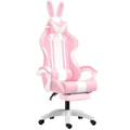 Imagem da oferta Cadeira Gamer Fofa Com Orelhas De Coelho, Com Apoio De Pés E Apoio De Cabeça (rosa)