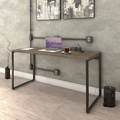 Imagem da oferta Mesa para Escritório Office Estilo Industrial 150m Kuadra Compace Carvalho Dark/Est.Preta