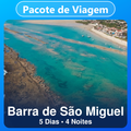 Imagem da oferta Pacote de Viagem para Barra de São Miguel: 5 Dias e 4 Noites com Hotel + Passagem Aérea