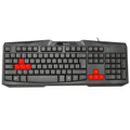 Imagem da oferta Teclado Gamer Trust Ziva Teclas Direcionais em Vermelho USB 22413