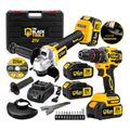 Imagem da oferta Kit Ferramentas Brushless A Bateria 2 Em 1 The Black Tools