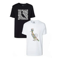 Imagem da oferta Kit 2 Camisetas Algodão Estampa Pica-pau Reserva Branco P