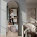 Imagem da oferta Espelho Vitral Base Reta Retrô De Chão 150x50cm Em Couro