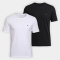 Imagem da oferta Kit Camiseta Hering Slim Bordado C 2 Masculina