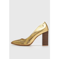 Imagem da oferta Scarpin Feminino Santa Lolla Metalizado Dourado