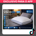 Imagem da oferta Travesseiro Visco Gel Flocos de Memória 50x70 - Ajustável e Antialérgico