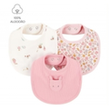 Imagem da oferta Kit Babador Bebê Menina em Algodão 3 Peças Multicor Carter's