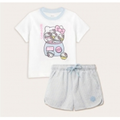 Imagem da oferta Conjunto Camiseta Hello Kitty + Short Infantil 1-6A Multicor