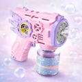 Imagem da oferta Brinquedo Bubble Gun Maquina Arminha Pistola Bolha De Sabão Infantil Cor Rosa