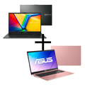 Imagem da oferta Notebook ASUS Vivobook Go 15 E1504FA-NJ836W Mixed Black + Notebook ASUS Vivobook Go 15 E510KA-BR1376 Rose Pink