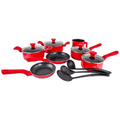 Imagem da oferta Conjunto Panelas Indução Cerâmico Pratic Cook Red 10 Peças Mimo