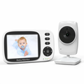 Imagem da oferta Babystar 3.2 Polegada monitor de bebê de vídeo sem fio com canções de ninar visão noturna automática intercomunica
