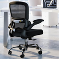 Imagem da oferta Cadeira de Escritório Ergonômica – Mesh Preta, Reclinável e Giratória