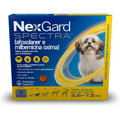 Imagem da oferta Antipulgas Carrapatos e Vermífugos NexGard Spectra para Cães de 3,6 a 7,5kg - 3 tabletes