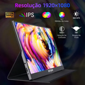 Imagem da oferta Monitor Portátil 15,6" FHD 1080P