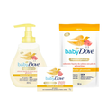 Imagem da oferta Kit Infantil Baby Dove Sabonete Líquido 200ml + Refil Sabonete Líquido 180ml + Sabonete em Barra 75g