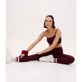 Imagem da oferta Calça Legging Esportiva em Microfibra Canelada com Friso Contrastante