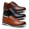 Imagem da oferta Kit 3 Pares De Sapato Social Masculino Oxford Derby Estiloso Ideal Para o Dia Dia Lançamento Promoção