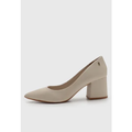 Imagem da oferta Scarpin Santa Lolla Couro Bico Fino Bege