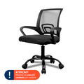 Imagem da oferta Cadeira de Escritorio Zinnia Hera L, Assento Estofado, Base Giratória, Preto, Zno-Hral-Bk02