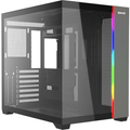 Imagem da oferta Gabinete Mid Tower Redragon Tesseract Vidro Temperado USB Tipo-C Sem Fans Preto CA-614B