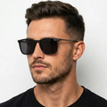 Imagem da oferta Óculos de Sol Quadrado Leaf Metal Acetato Proteção UV400