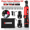 Imagem da oferta ALSONEW Kit Ferramentas Sem Fio 4 Modelos: Chave Impacto Furadeira Catraca Martelete Esmerilhadeira