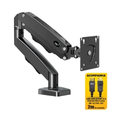 Imagem da oferta Suporte de Mesa Articulado para Monitor de 17" a 35" ELG com Pistão a Gás e Cabo DisplayPort VESA Grafite - F98DP