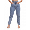 Imagem da oferta Calça Jeans Mom Stillger Feminina Cintura Alta Cor Clara