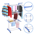 Imagem da oferta Varal de Chão Roupas Grande Vertical 3 Andares Dobrável Secar Roupas - Kontuz home