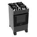 Imagem da oferta Fogão Piso 4 Bocas Atlas Mônaco Top Glass Mesa Vidro 48l