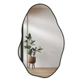 Imagem da oferta Espelho Orgânico Loja Sala 80x50 Grande Banheiro Elegante Moldura Preto