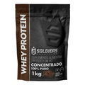 Imagem da oferta Whey Protein Concentrado 1kg Sabor Chocolate Belga Soldiers Nutrition Rico em Proteína Tre