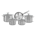 Imagem da oferta Jogo de Panelas Electrolux Inox com 5 Peças Design com Fundo Triplo