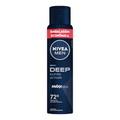 Imagem da oferta NIVEA MEN Desodorante Antitranspirante Aerossol Deep Carvão Ativado 200ml, Proteção Antibacteriana 72h, Controle do Suor e Odor