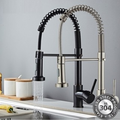 Imagem da oferta Torneira Cozinha Gourmet Misturador Ducha Duo Spray Preto Torneiras extraíveis premium