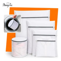 Imagem da oferta Kit 5 Sacos Para Máquina De Lavar Roupa Rede Protetora Para Lavar Roupas Delicadas Lingerie Meias Tênis E Roupas Íntimas Saco Protetor Lav