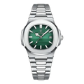 Imagem da oferta Relógio Poedagar 613 Aço Inoxidável Quartzo Fundo Verde 41mm Resistência Água