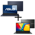 Imagem da oferta Kit Notebooks Asus ExpertBook B1 i3-1215U 4GB SSD 256GB W11 B1502CBA-BQ2863X + Vivobook Go 15 Ryzen 3-7320U 4GB SSD 256GB Linux E1504FA-NJ1290