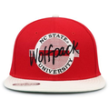 The Game Boné de aba reta tamanho único licenciado pela NCAA NC State Wolfpack vermelhocírculo