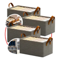 Imagem da oferta 4 Caixas Organizadora De Guarda Roupa Cesto Gaveta Dobrável