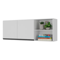 Imagem da oferta Armário De Cozinha Aéreo 150cm 2 Portas Veneza Multimóveis V3741 Cor Brancopreto